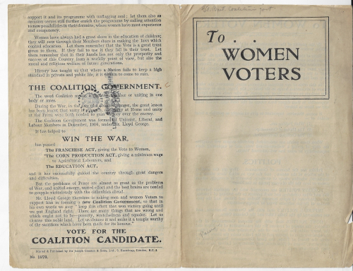 Books covers women voters inside